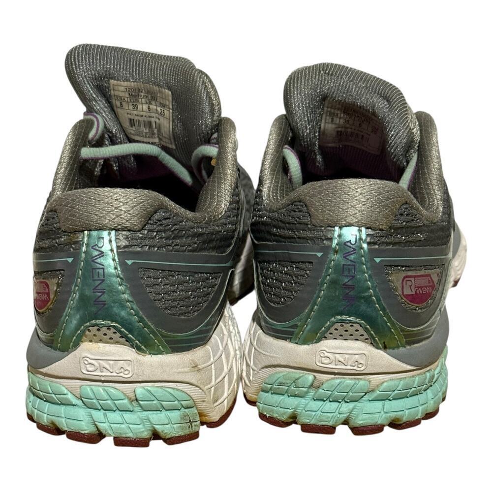 Brooks Ravenna 6 Gray Mint Plum Running Sneakers Women's Size 8 - Picture 6 of 8